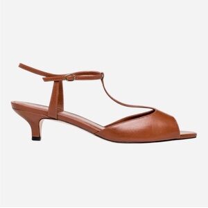 DÔEN Maisie Leather T-strap Heel | NEW in box